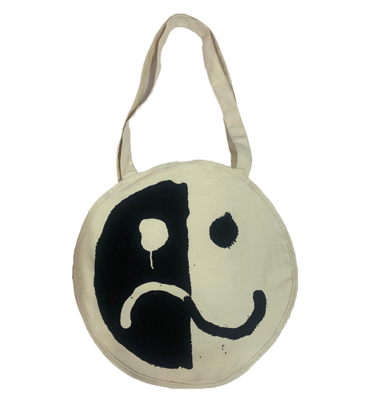Smile/Frown Natural Tote Bag