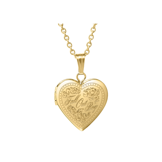 Engraved Heart Locket