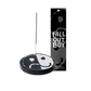 Yin-yang shaped incense holder with ’Fall Out Boy’ packaging.
